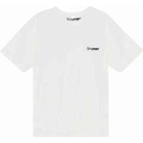 Weiches Unisex T-Shirt aus Bio-Baumwolle mit Logo , Damen, Größe: L - Opéra Sport - Modalova