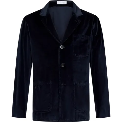 Velvet Blazer Outerwear Aw24 , male, Sizes: L, M, XL - Boglioli - Modalova