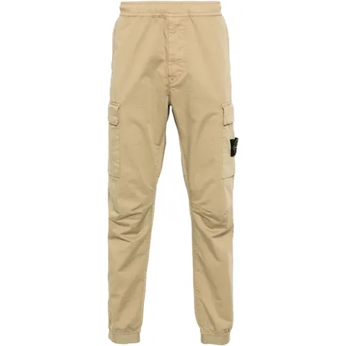 Trousers with Compass Application , male, Sizes: W32, W31, W30 - Stone Island - Modalova