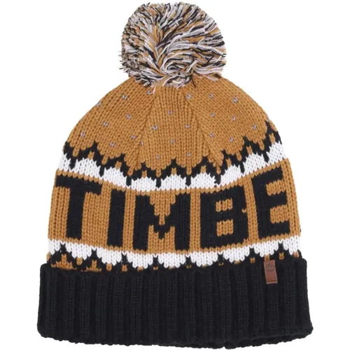 Pom Pom Knit Beanie Hat , male, Sizes: ONE SIZE - Timberland - Modalova