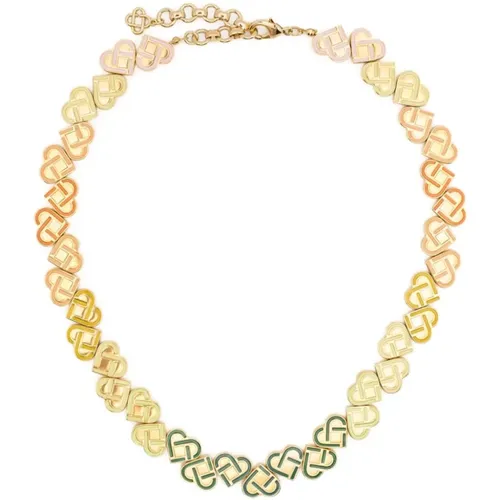 Heart Gold Monogram Jewelry , female, Sizes: ONE SIZE - Casablanca - Modalova
