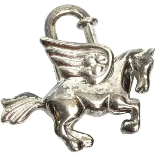 Pre-owned Hermès key holder in silver metal , female, Sizes: ONE SIZE - Hermès Vintage - Modalova