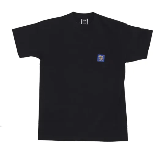 Schwarzes Pocket Tee Kurzarm Shirt - HUF - Modalova