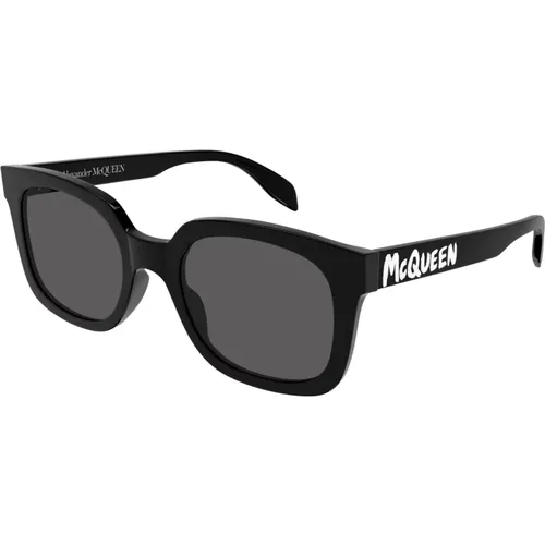 Stilvolle Sonnenbrillen für Männer,McQueen Graffiti Sonnenbrille - alexander mcqueen - Modalova