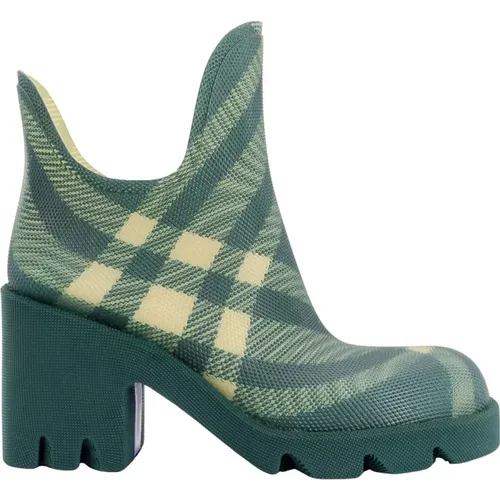 Check Ankle Boots , female, Sizes: 7 UK, 3 UK, 2 UK, 4 UK, 6 UK - Burberry - Modalova