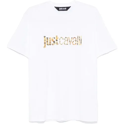 Weiße T-Shirts und Polos ***cv , Herren, Größe: XL - Just Cavalli - Modalova