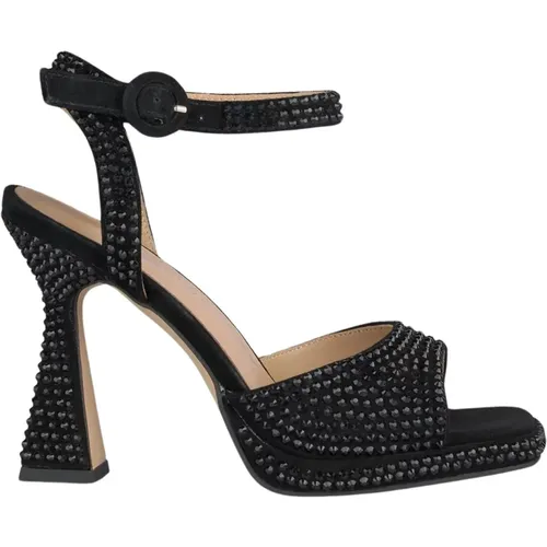 Sparkling Heeled Sandals , female, Sizes: 8 UK - Alma en Pena - Modalova