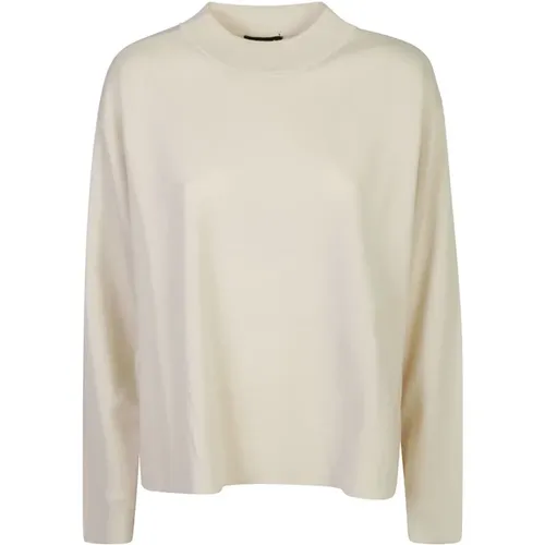 Weiße Pullover Kollektion , Damen, Größe: S - Roberto Collina - Modalova