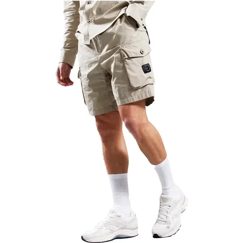 Cargo Shorts in Sandfarbe , Herren, Größe: L - Marshall Artist - Modalova