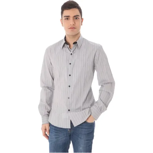 Elegant White Italian Shirt with Collar , male, Sizes: XL, L, 2XL - Costume National - Modalova