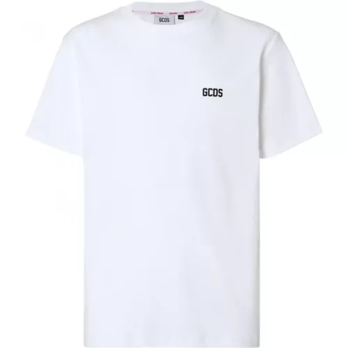 Herren T-Shirt aus Baumwolle mit Logo-Print , Herren, Größe: L - GCDS - Modalova