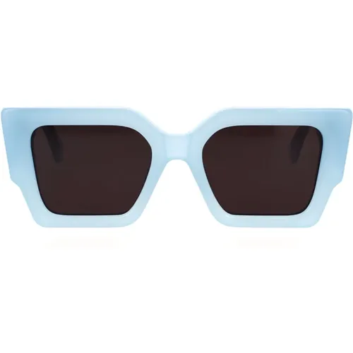 Mutige Quadratische Sonnenbrille Catalina 14007 - Off White - Modalova