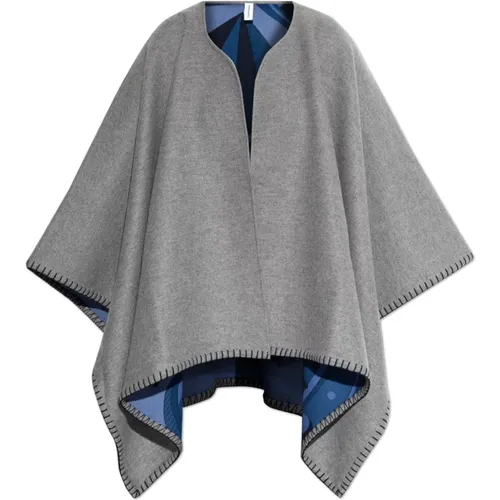 Wendbarer Poncho - Salvatore Ferragamo - Modalova