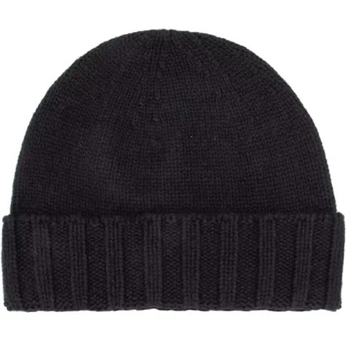 Cashmere Chunky Knit Beanie Hat , male, Sizes: 46 CM - Drumohr - Modalova