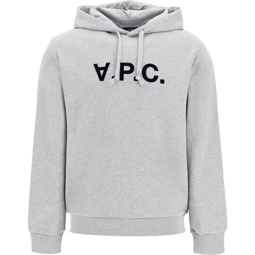 Kapuzenpullover mit Kontrastlogo - A.P.C. - Modalova