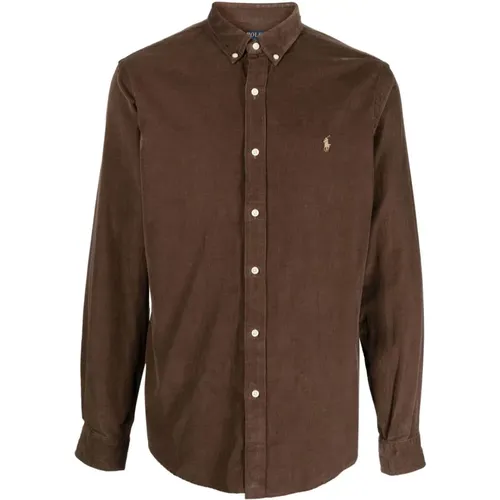 Ribbed Corduroy Shirt , male, Sizes: S - Ralph Lauren - Modalova