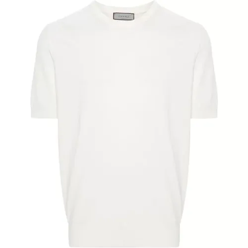 Cotton knit t-shirt , male, Sizes: 3XL - Canali - Modalova
