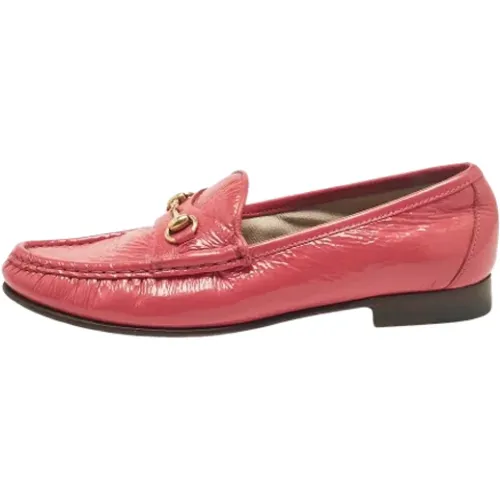 Pre-owned Leather flats , female, Sizes: 3 UK - Gucci Vintage - Modalova