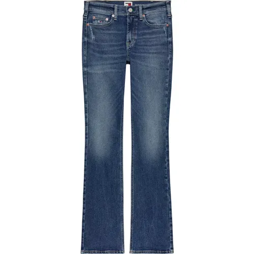 Distressed Denim Bell Bottom Jeans , female, Sizes: W27, W25, W26, W28 - Tommy Jeans - Modalova