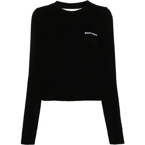 Classic Logo Sweater , female, Sizes: M - Palm Angels - Modalova