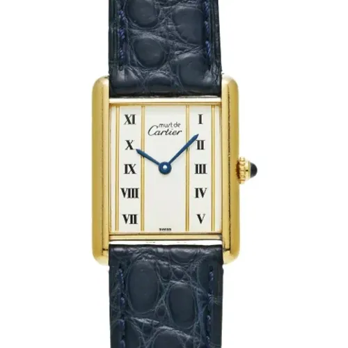 Pre-owned Leather watches , female, Sizes: ONE SIZE - Cartier Vintage - Modalova