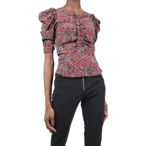 Floral Printed Silk Blouse , female, Sizes: S - Isabel Marant Pre-owned - Modalova