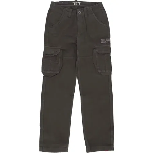 Grau Schwarz Jet Pant Streetwear - alpha industries - Modalova