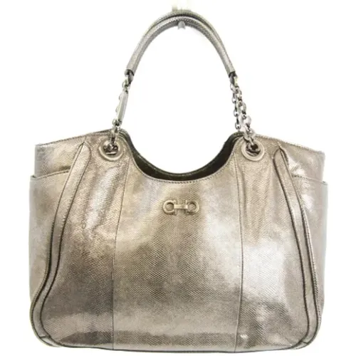 Pre-owned Leather totes , female, Sizes: ONE SIZE - Salvatore Ferragamo Pre-owned - Modalova