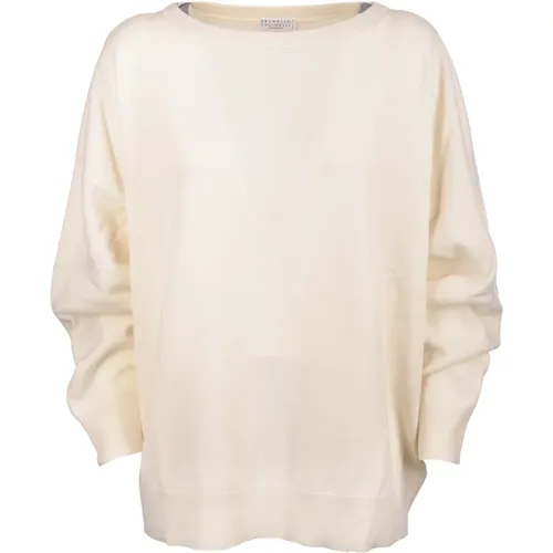 Cashmere Pullover for Cold Climates , female, Sizes: L, M - BRUNELLO CUCINELLI - Modalova