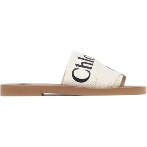 Ribbon Sandals Rubber Sole , female, Sizes: 3 UK, 2 UK - Chloé - Modalova