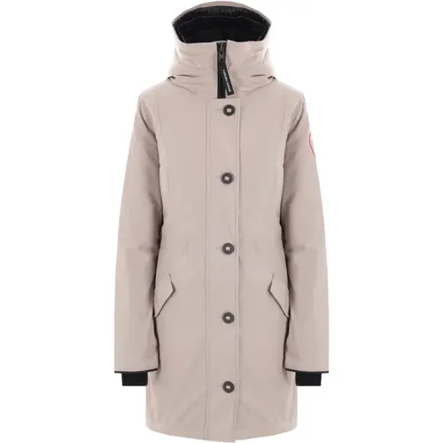 Light Grey Technical Canvas Parka , female, Sizes: S, L, XS, M - Canada Goose - Modalova