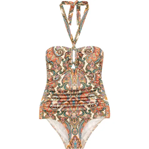 Paisley Motif One-Piece Swimsuit , female, Sizes: S, L, XS - Zimmermann - Modalova