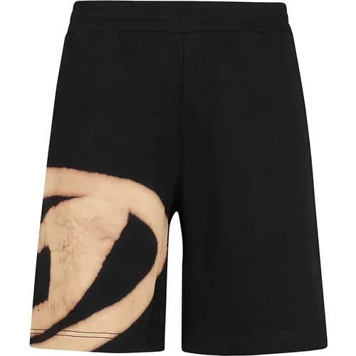 Loopback Cotton Shorts Aw24 , male, Sizes: L - Diesel - Modalova