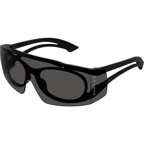 Stylische Sonnenbrille Am0489S Schwarz , unisex, Größe: ONE Size - alexander mcqueen - Modalova