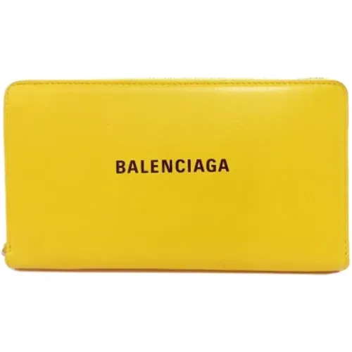 Pre-owned Leather wallets , female, Sizes: ONE SIZE - Balenciaga Vintage - Modalova