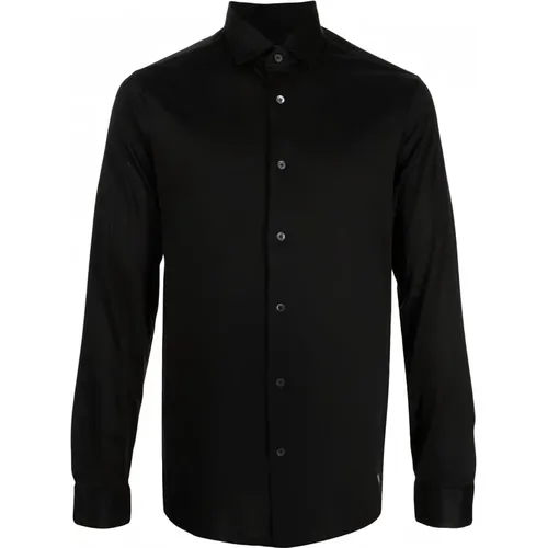 Lyocell Blend Shirt , male, Sizes: 2XL, S, XL, 3XL, M, L - Emporio Armani - Modalova