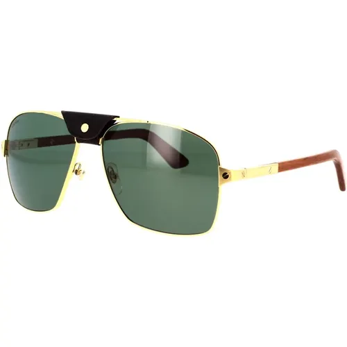 Exception Ct0389S 002 Polarized Sunglasses , unisex, Sizes: 61 MM - Cartier - Modalova