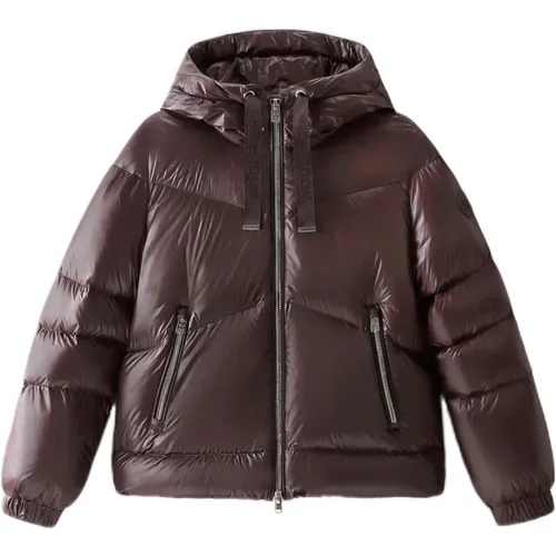 Aliquippa Short Puffer Jacket , female, Sizes: M - Woolrich - Modalova