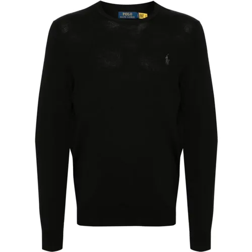 Pullover Schwarz , Herren, Größe: M - Ralph Lauren - Modalova