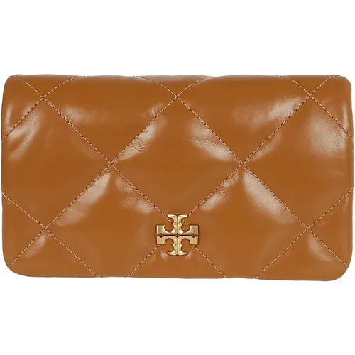 Diamond Quilt Chain Wallet , female, Sizes: ONE SIZE - TORY BURCH - Modalova