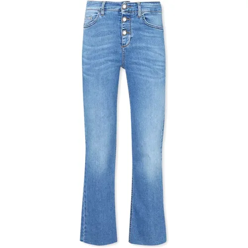 Eco-friendly Denim Cropped Jeans , female, Sizes: W26, W27 - Liu Jo - Modalova