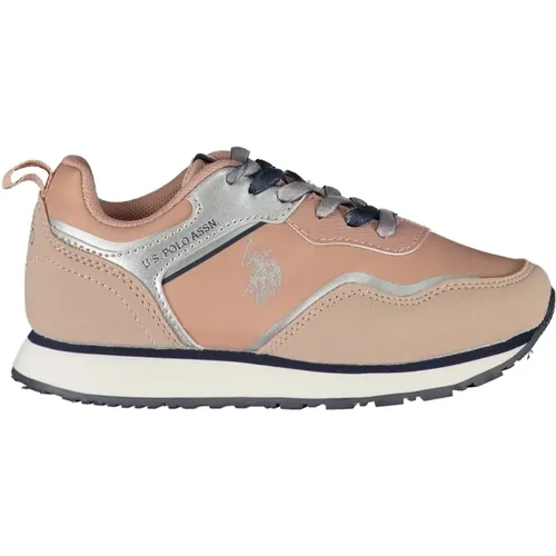 Sportliche Rosa Kinderschuhe mit Kontrastdetails - U.S. Polo Assn. - Modalova