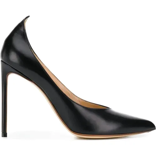 Calf Leather Pumps , female, Sizes: 7 UK, 5 UK - Francesco Russo - Modalova