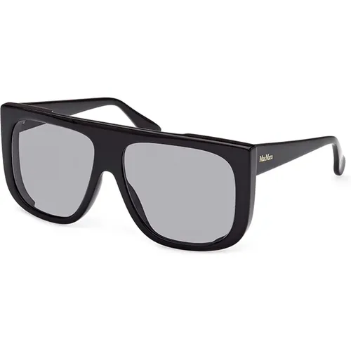 Eileen-01A Sunglasses Glossy Grey , female, Sizes: 60 MM - Max Mara - Modalova