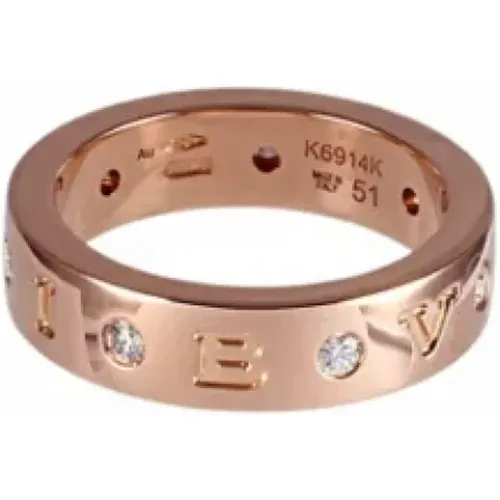 Pre-owned Rose Gold rings , unisex, Sizes: ONE SIZE - Bvlgari Vintage - Modalova