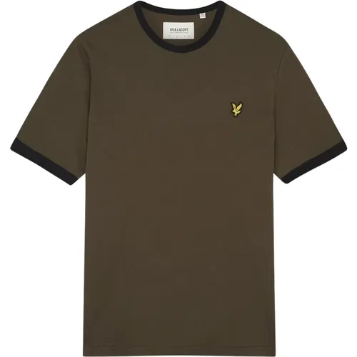 T-Shirts,Ringer T-Shirt für SS T-Shirts,Ringer Tee Klassisches Retro-Stil Shirt - Lyle & Scott - Modalova