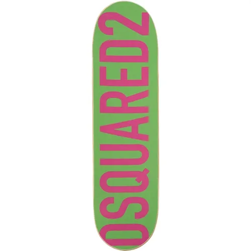 Grün und Pink Skateboard Deck für weibliche Skateboarder - Dsquared2 - Modalova