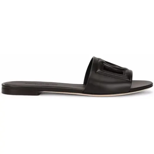 Schwarze Sandalen für Frauen , Damen, Größe: 37 1/2 EU - Dolce & Gabbana - Modalova