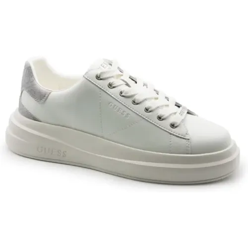 Weiße und graue Polyurethan-Sneaker , Herren, Größe: 41 EU - Guess - Modalova