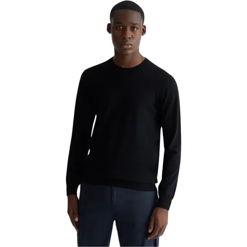 Schwarzer Wollpullover Essential Moderner Stil , Herren, Größe: M - Liu Jo - Modalova